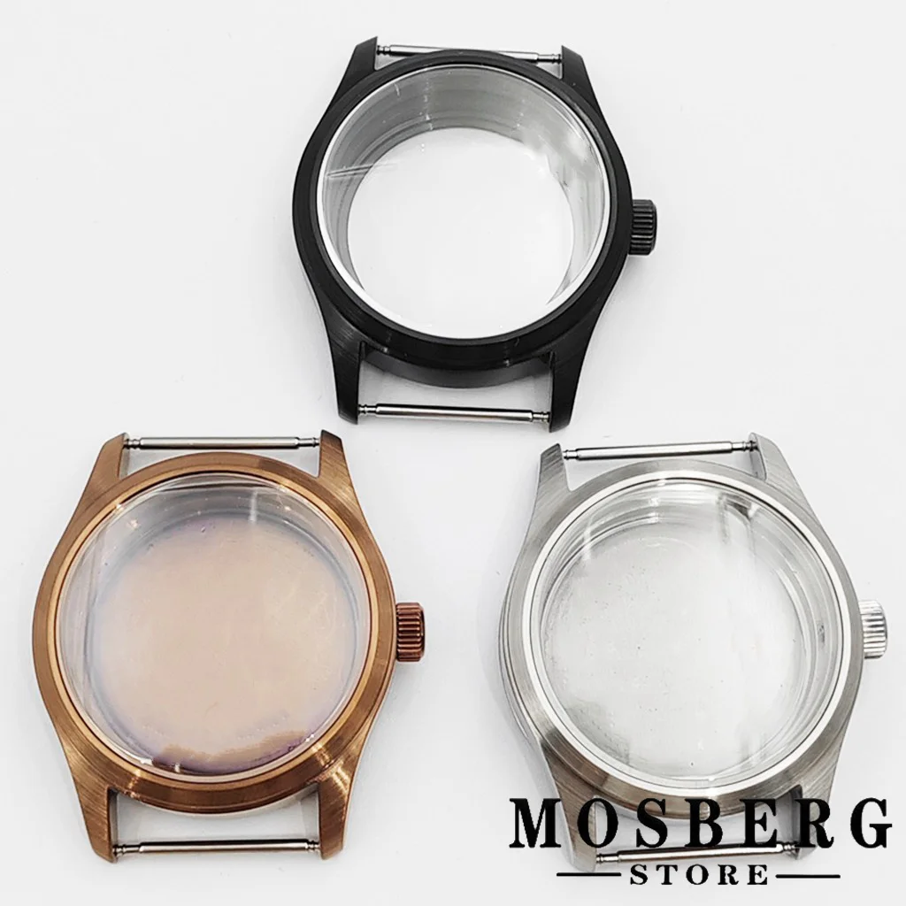 

36mm 39mm Watch Case Sapphire Glass Solid Stainless Steel For NH35 NH36 ETA2824 PT5000 ST2130 Watches Automatic Movement Parts