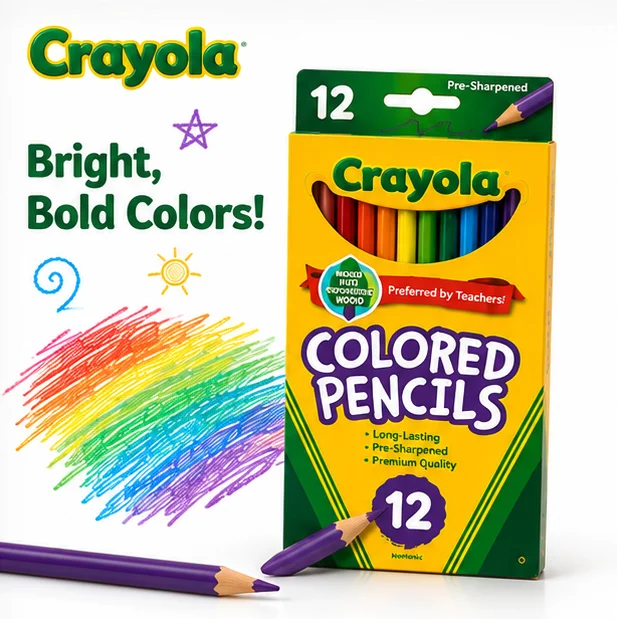 Crayola Art Supply - Crayola uitwisbare kleurpotloden 12/24/36/ stuks, heldere,