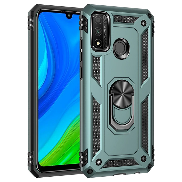 Shockproof Case for Huawei P Smart 2020 Case Cover Armor Military Protective Ring Holder Magnet Phone Case Impact Bumper