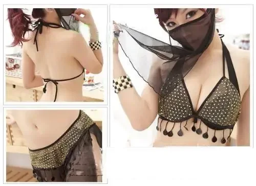 Sexy Mesh Maske Dessous Latin Tanz kleidung arabische Bauchtanz Kostüme Damen bekleidung G-String Sec88