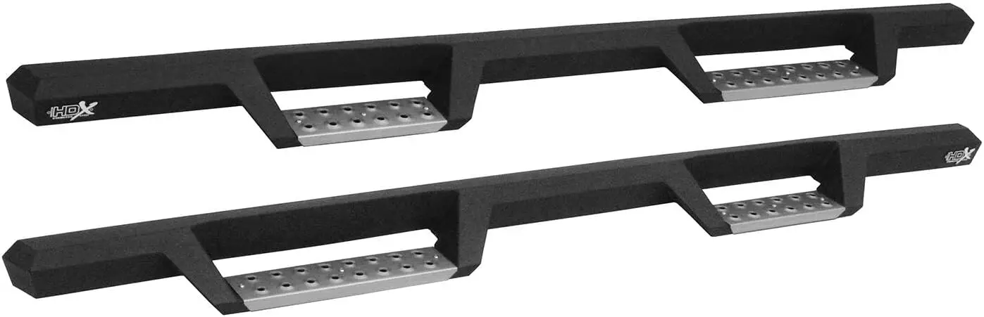 140852 HDX Stainless Drop Nerf Step Bars fits 2019-2023 Ram 1500 Crew Cab (Excl. Ram 1500 Classic) Textured Black 1 Pair