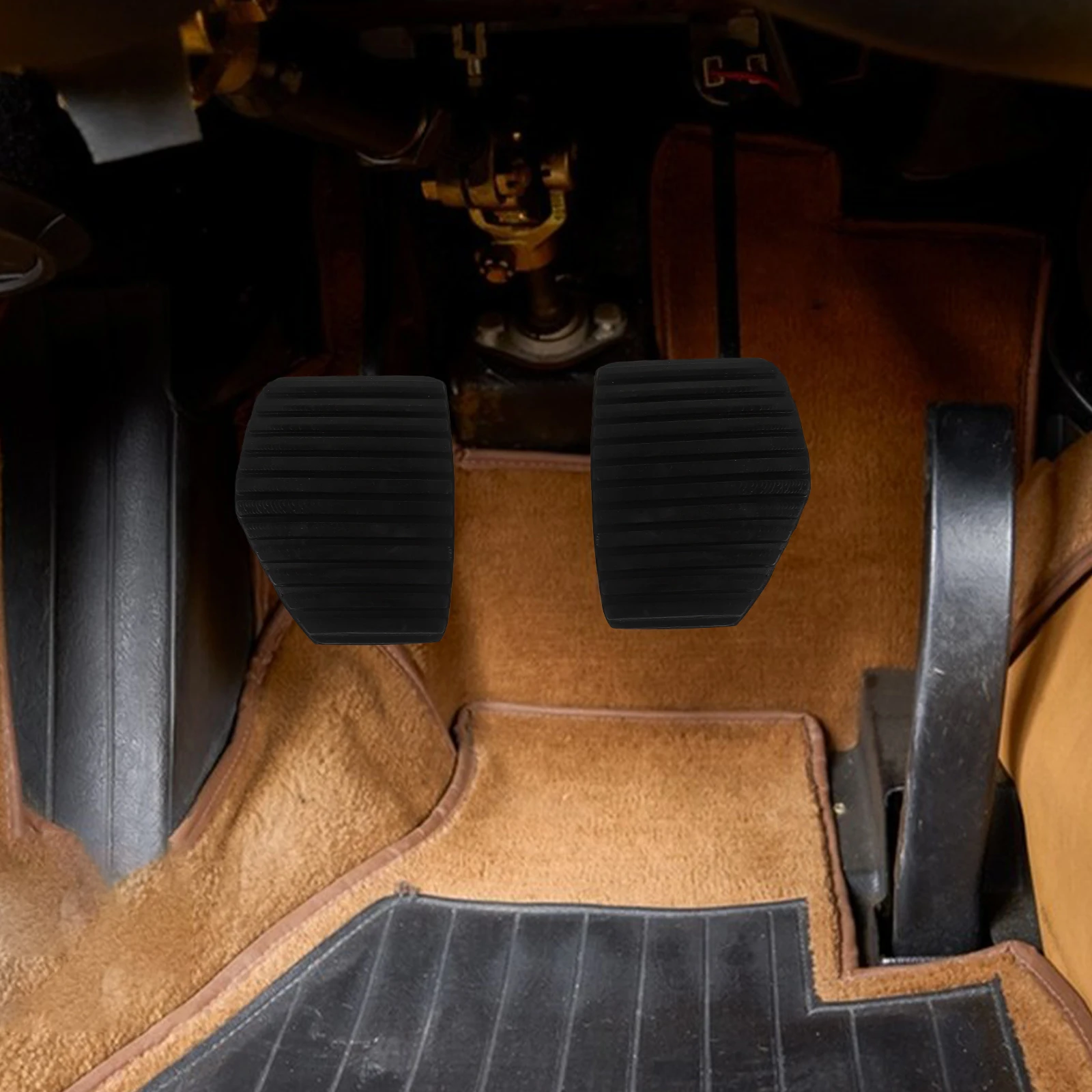 

1 Pair Rubber Brake Cover Clutch Covers Replacement Pads For Cars Durable Wear Resistant Easy Install Long Lasting Enhanced Grip