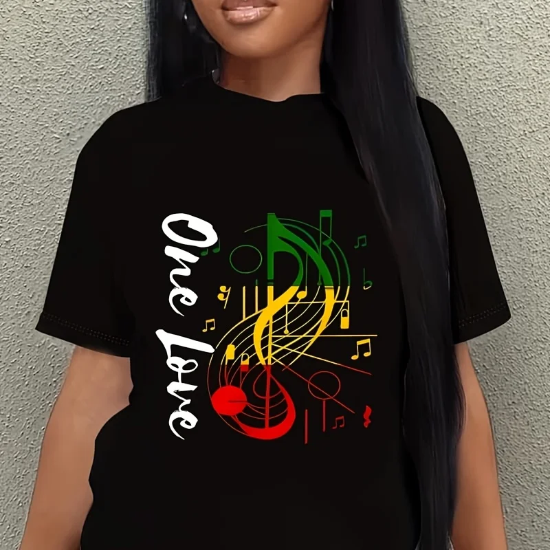 Reggae Rastafari One Pride Love Rastafarian Reggae Music Women's Plus Size T-Shirt 100% Cotton 220g