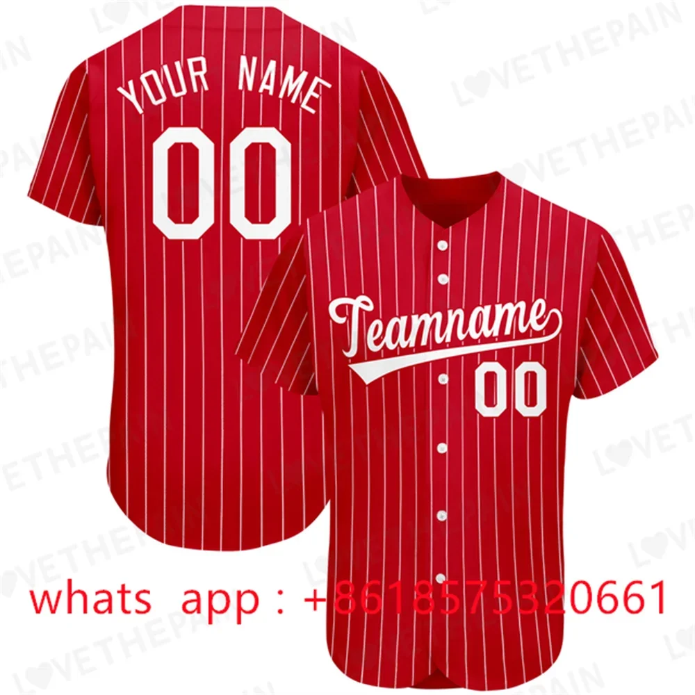 Custom Baseball Jerseys 90s Street Hip-Hop Sweat-Absorbent Softball Uniform Short-Sleeve Cardigan Baseball Training Shirt