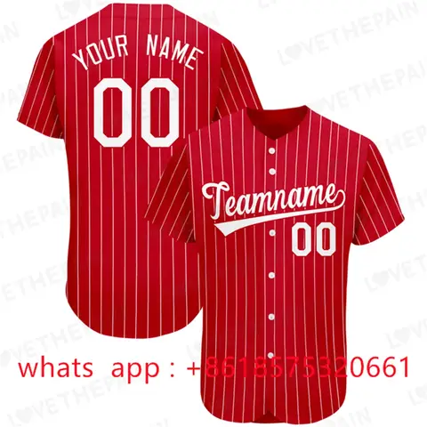 Custom Baseball Jerseys 90s Street Hip-Hop Sweat-Absorbent Softball Uniform Short-Sleeve Cardigan Baseball Training Shirt