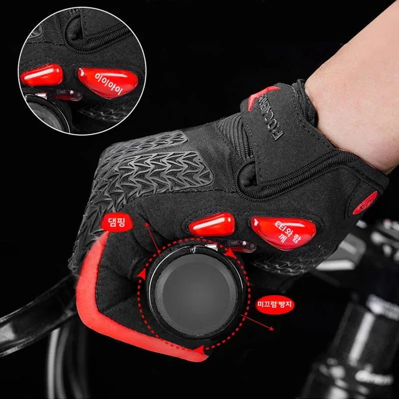 ROCKBROS MTB Bike Cycling Gloves Touch Screen Riding Glove Full Finger Windproof Warm Motorcycle Glove Men Women Sport Equipment