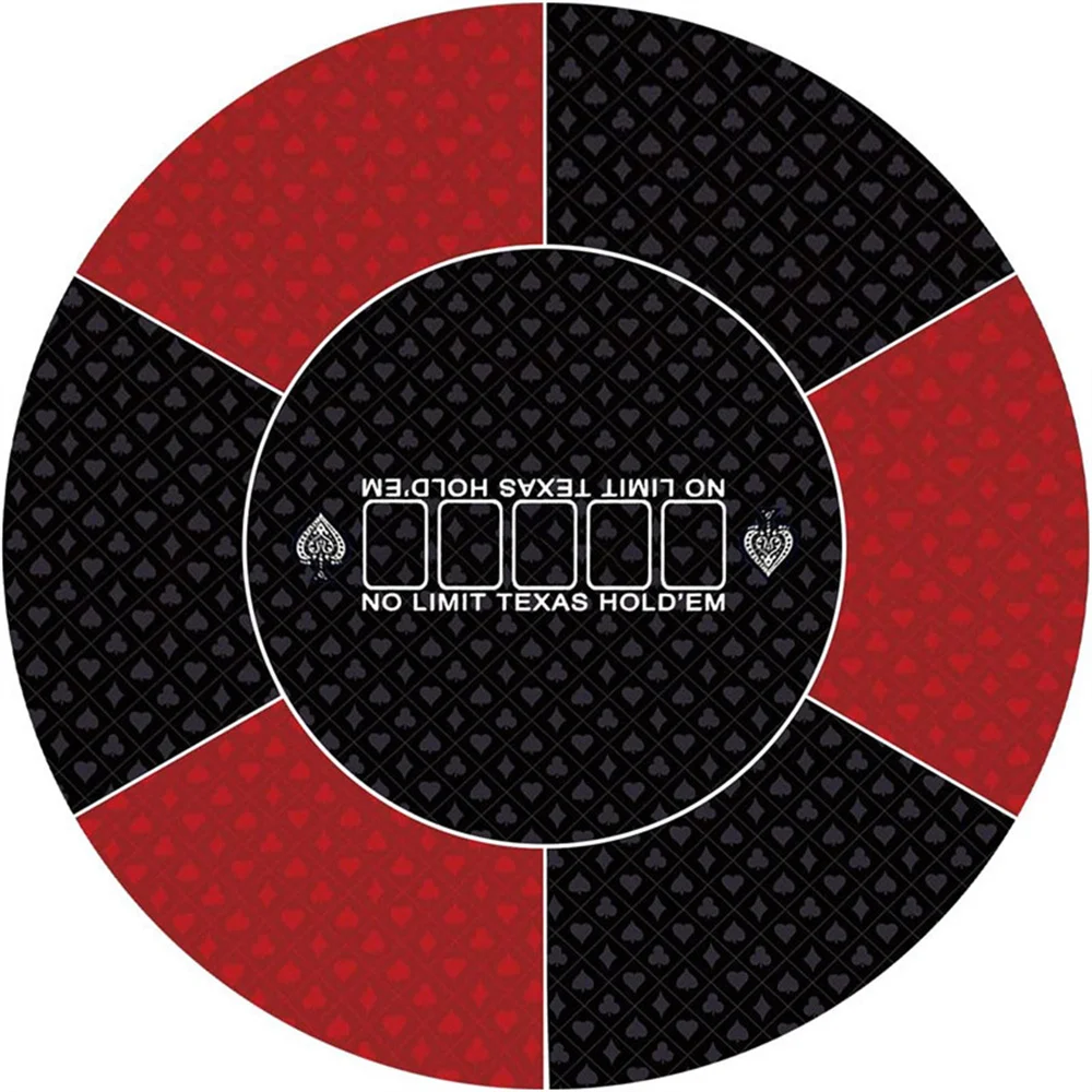 Многоразмерный коврик для покера, круглый коврик для турнира Техасского холдема, коврик для скатерти, нескользящий коврик для стола, спичка, домашний развлекательный игровой коврик