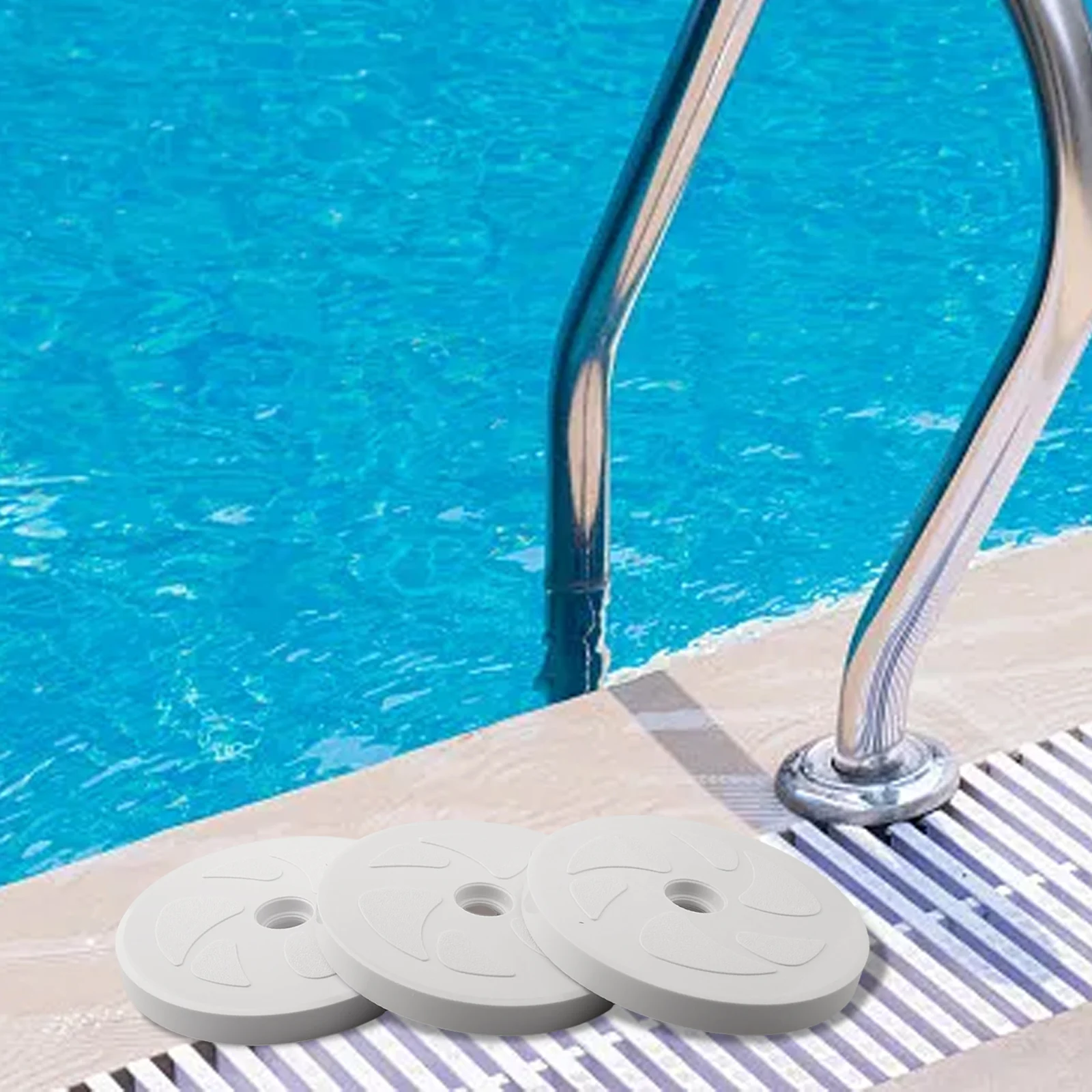 New Practical Pool Cleaner Kit Wheel Ball Bearings Screws for turbine Bearings White+blue Large Wheels Pool Cleaner