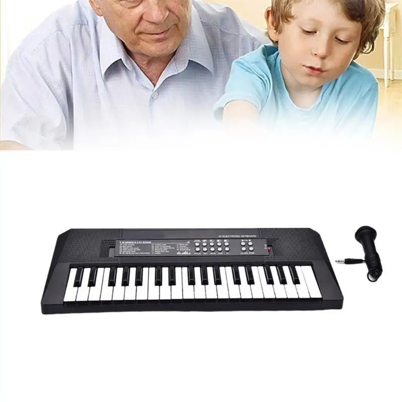 

652F 37/54 Keyboard Piano with Microphone Portable Electronic Digital Piano