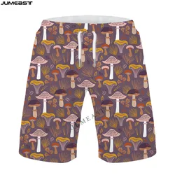 Jumeast Y2k Men Women 3D Printed Wild Mushroom Camouflage Shorts Trunks Board Shorts Beach Casual Sweatpants Short Pants