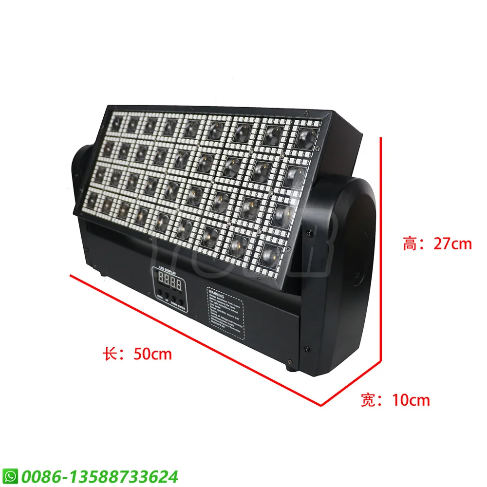 Imagem -05 - Rgbw Led Wash Beam Effect Strobe 36 e 36 Zone Moving Head Dmx512 Controle Único Corrida de Cavalos Concerto Bar Clube Iluminação Noturna