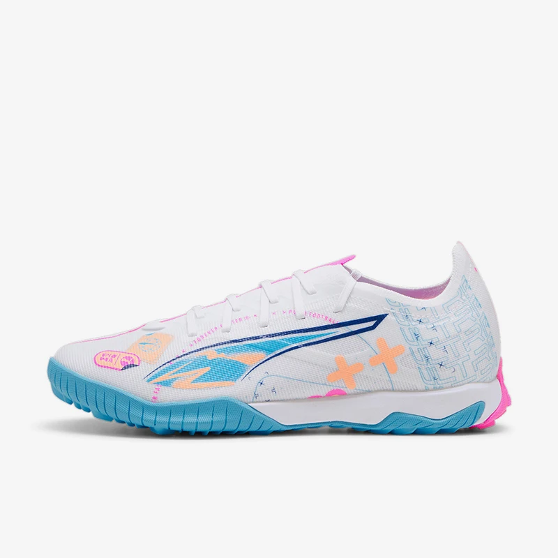 Puma Authentic ULTRA5 MATCH UP TF Men's Wear resistant and Comfortable Printed Football Shoes 108091-01