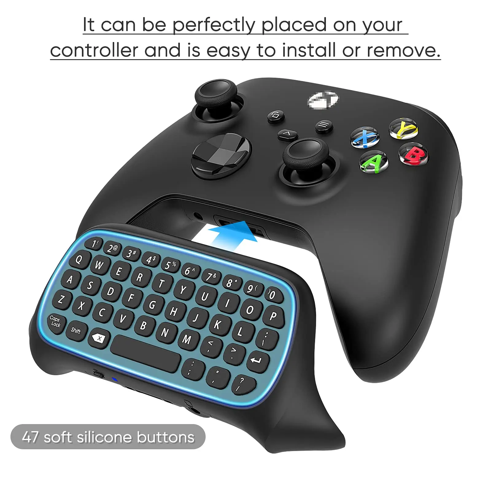 لوحة مفاتيح وحدة التحكم لسلسلة Xbox X/S/One/One S لوحة مفاتيح الألعاب اللاسلكية مع جهاز استقبال USB مع مقبس صوت 3.5 ملم