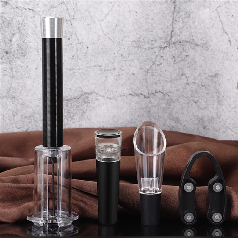 ABXF-Wine Opening Set Air Pressure Pump Wine Bottle Opener Kit Easy Cork Remover Corkscrews Wine Opener Gifts To Wine Lovers