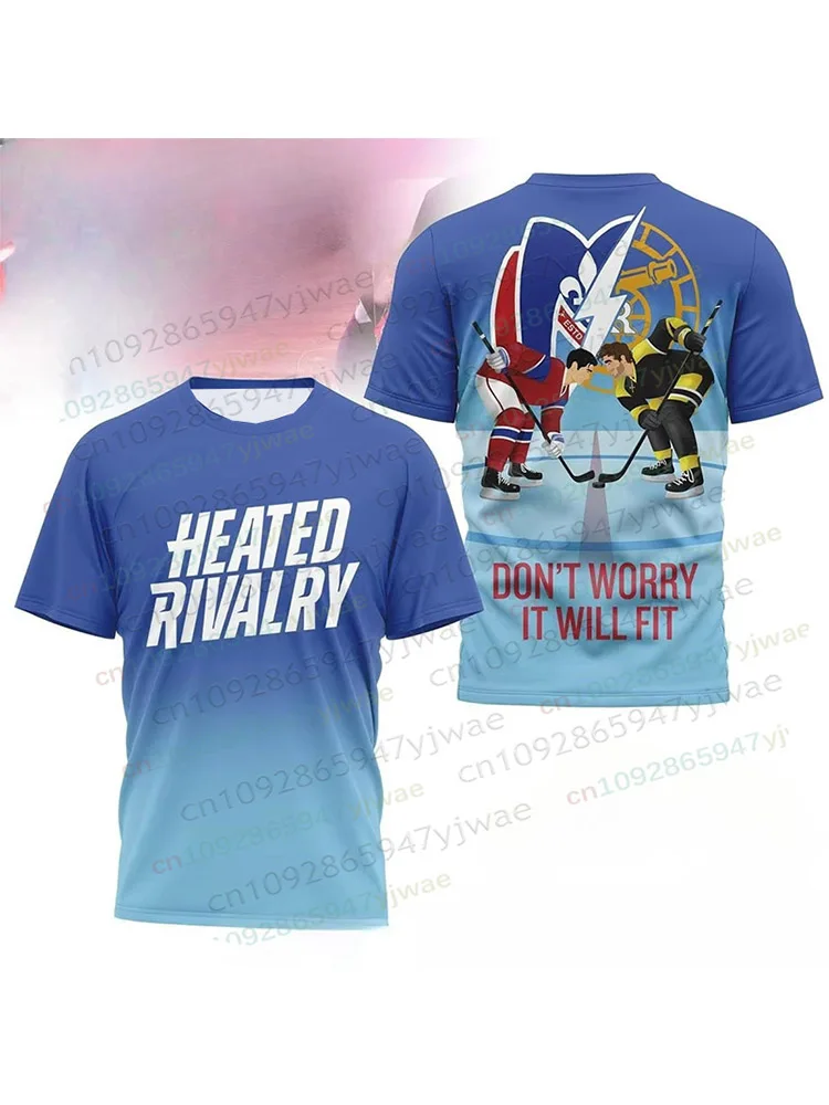 

Heated Rivalry 2026 Hockey Tee T-shirt Summer Men's Breathable Short Sleeve Tee Unisex Tops Clothes Causal Harajuku Y2K Tops