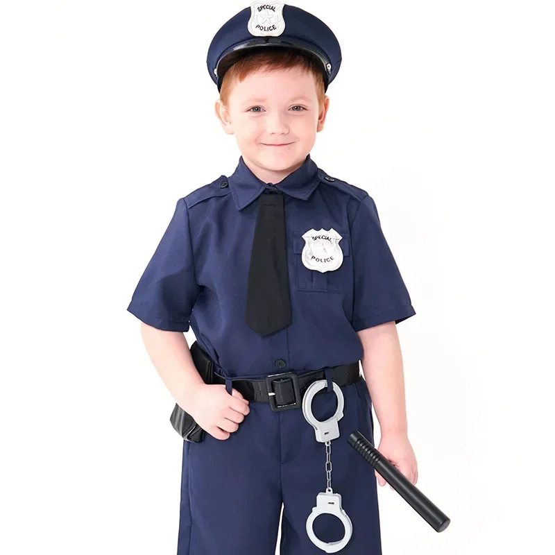 Halloween Children's Game Role-Play Cop Costume