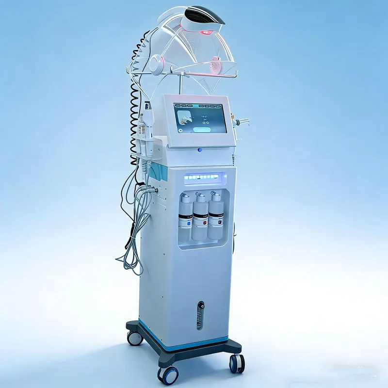 Cross Border 2026 New Fifth Generation Astronaut Hydrogen Oxygen Skin Beauty Device LED Spectral Mask Cleaning Oxygen Injection