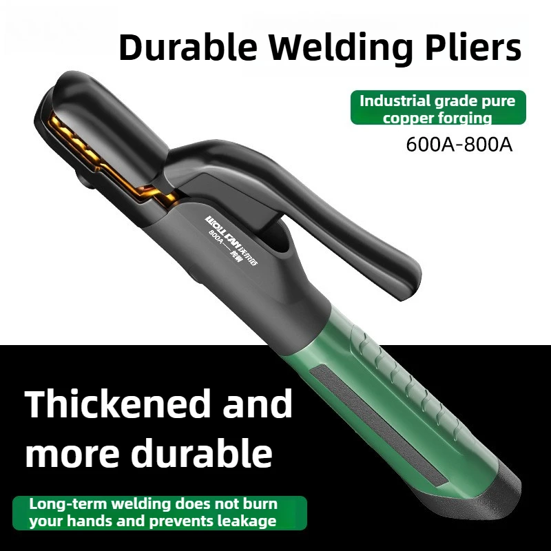 

Электросварочные клещи 600A/800A, плоскогубцы с ручками, зажим для сварочного электрода, сверхмощные сварочные клещи из чистой меди с защитой от падения