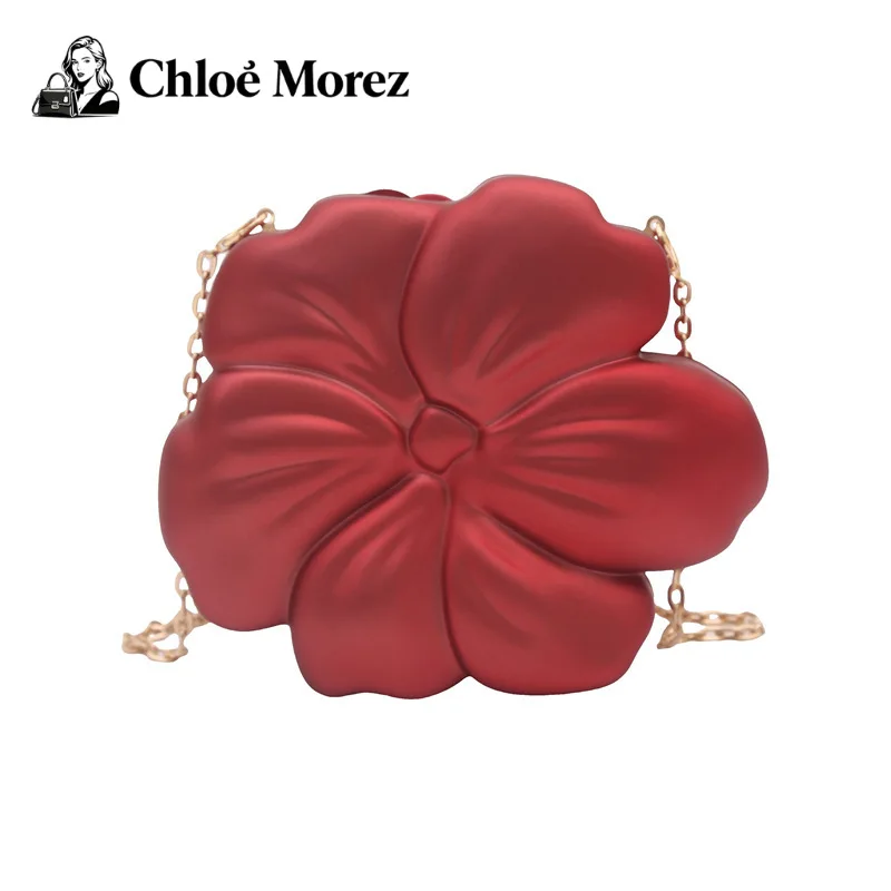 

Acrylic Flower Bag Crossbody Handheld Fashion Single Shoulder Banquet Bag Length