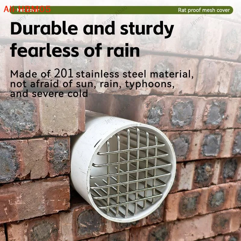 (HB05)Balcony Drainage Cover, Round Anti-blocking Roof Floor Drain, Outdoor Large Displacement Stainless