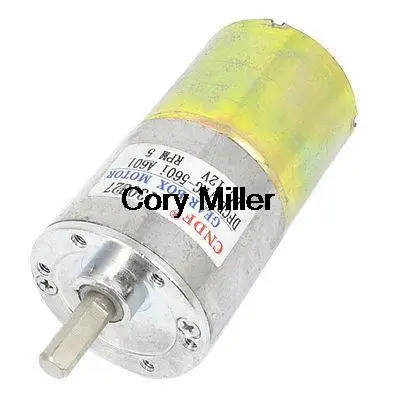 

DC 12V 5RPM Выходная скорость 6 мм Диаметр вала Динамометрический двигатель для генератора