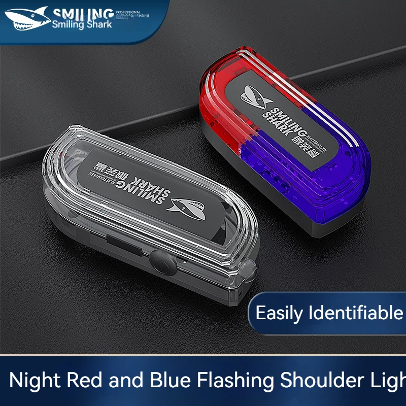 Smiling Shark JD009 Warning Light Small Mini Portable Emergency Light  Waterproof Rechargeable Police Light for Outdoors Camping