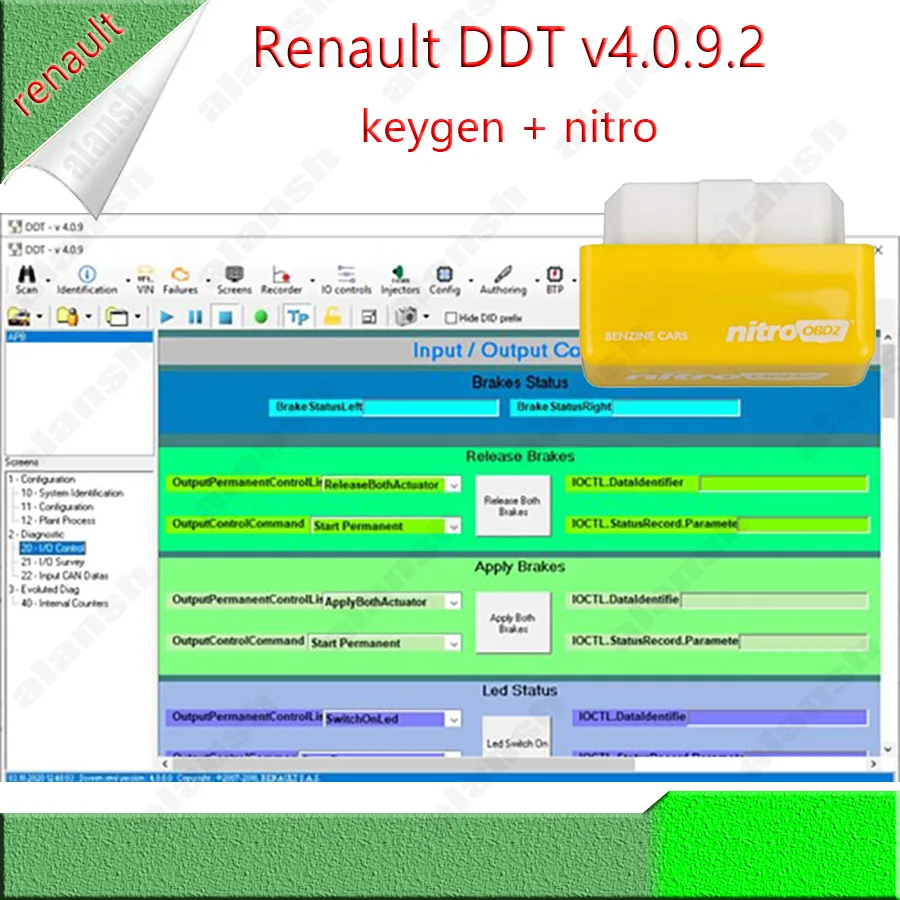 for Renault DDT Diagnostic Data Tool V4.0.9 with Keygen Unlocked + Nitro