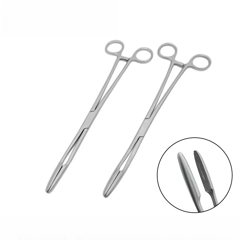 

Medical Hemostatic Forceps Cotton Hand Tools 25cm for Surgery Bleeding Clip Cotton Stainless Steel