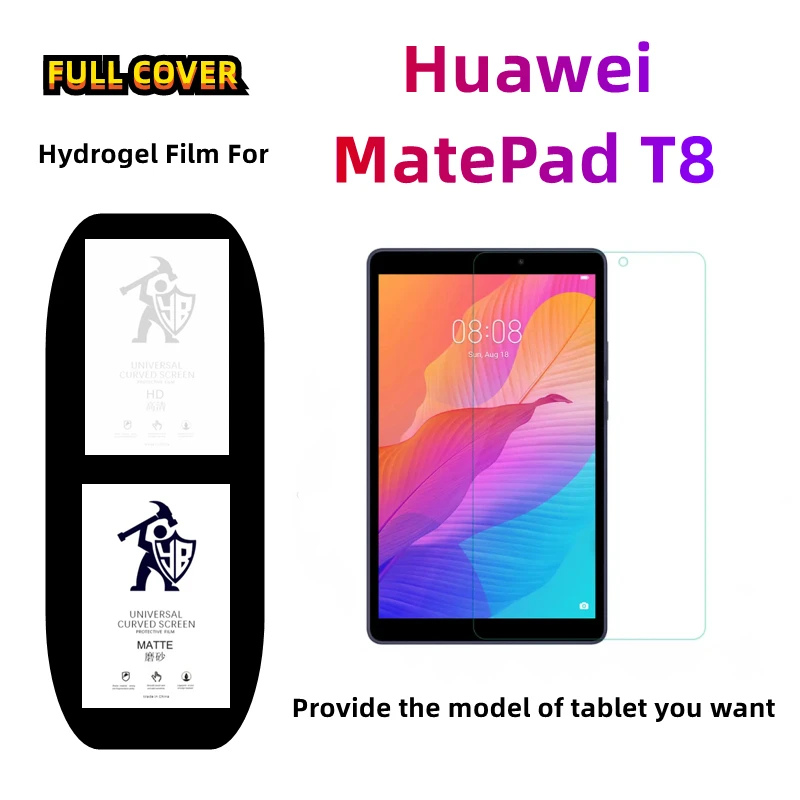 

2pcs Privacy Matte Hydrogel Film For Huawei MatePad T8 HD/Matte Screen Protector For Huawei MatePad T8 Clear Full Cover