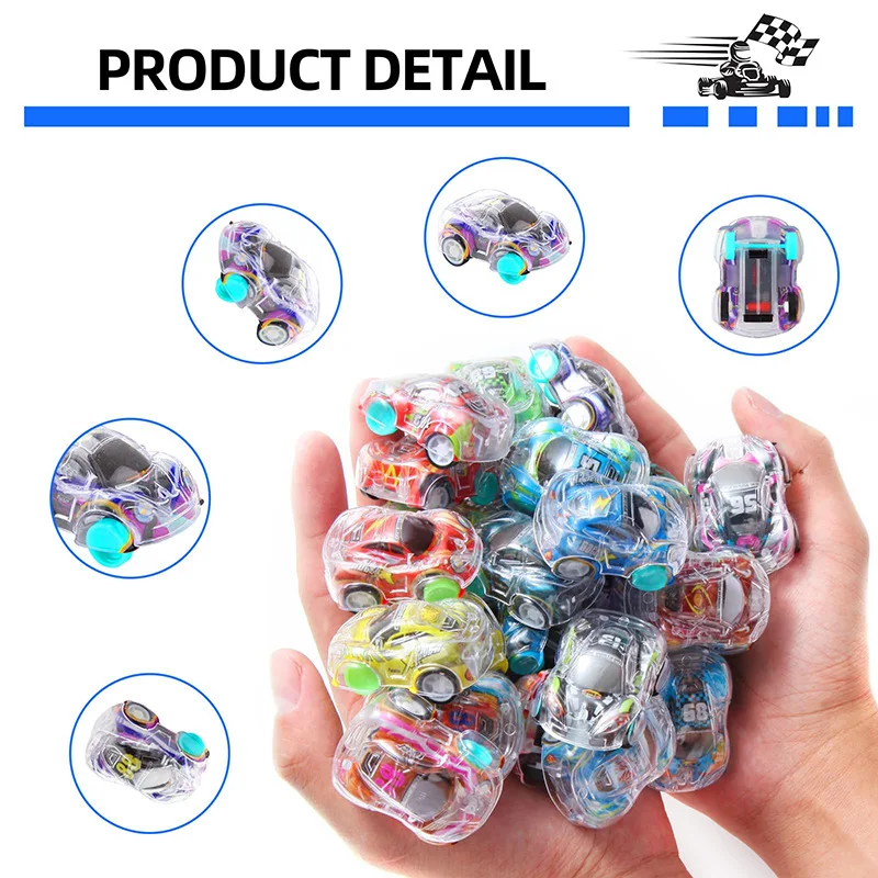 Mini-Rückziehautos-Set für Kinder - Rennfahrzeuge als Partygeschenke, Schatzkiste, Klassenzimmerpreise, Piñata-Füller, Geschenktüten-Bescherung – Detail 4