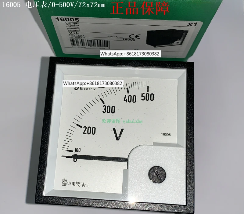 16005 16075 voltmeter 0-500VAC 16082"