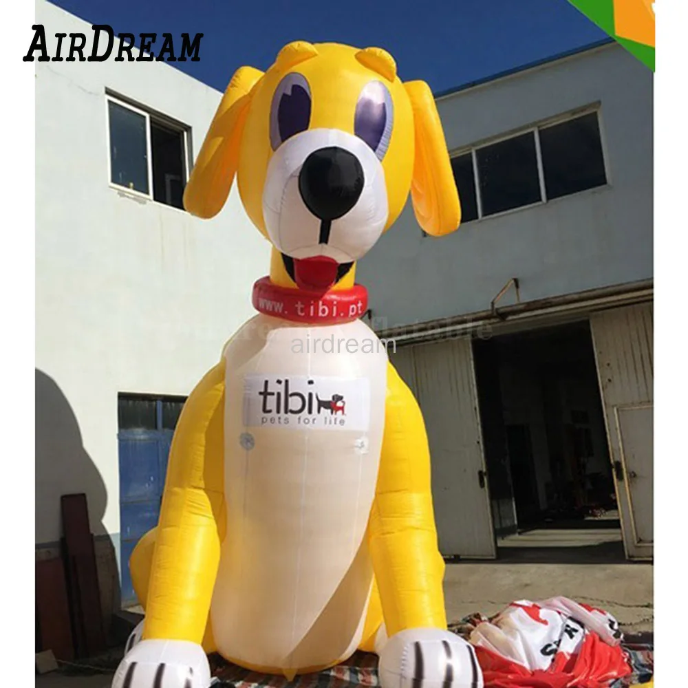 Lovely custom inflatable dog bulldog Dalmatian Labrador Golden Retriever Boxer Poodle mascot balloon for zoo Pet shop advert