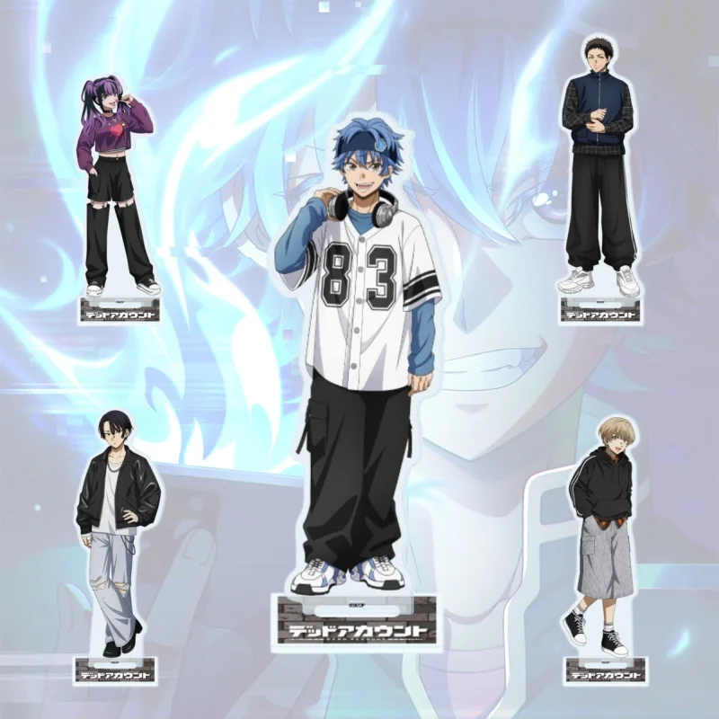 DEAD ACCOUNT Anime Soji Enishiro Kukuru Kasubata Kiyomi Urusugawa Acrylic figure stand keychain Christmas Gifts 15cm