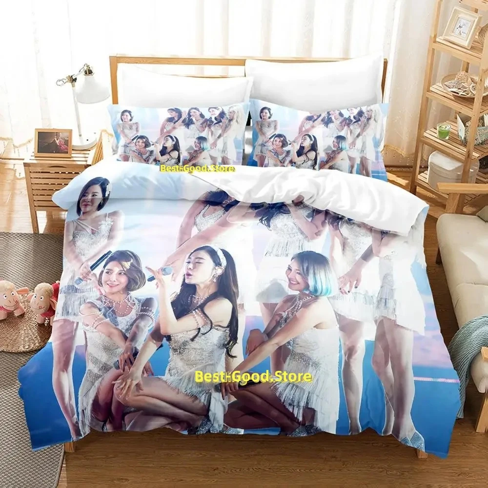 

Girls Generation Bedding Set Single Twin Full Queen King Size Bed Set Adult Kid Bedroom Duvetcover Sets Kawaii parure de lit Bed