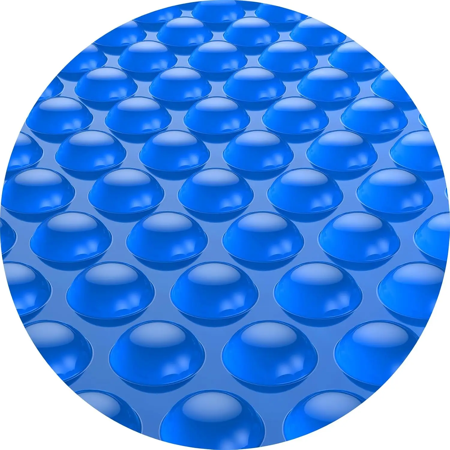 Solar Pool Cover, 12Mil Round 18 Foot Solar Blanket for Above-Ground and In-Ground Pools, Swimming Pool, Blue 1200Series
