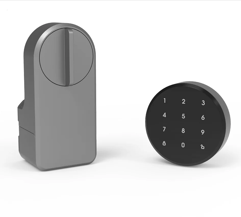 

zc02 Installation Smart Door Lock Locks BLE & WIFI Connection Door Lock with Most American and European Memory Card Grey A1 Pro