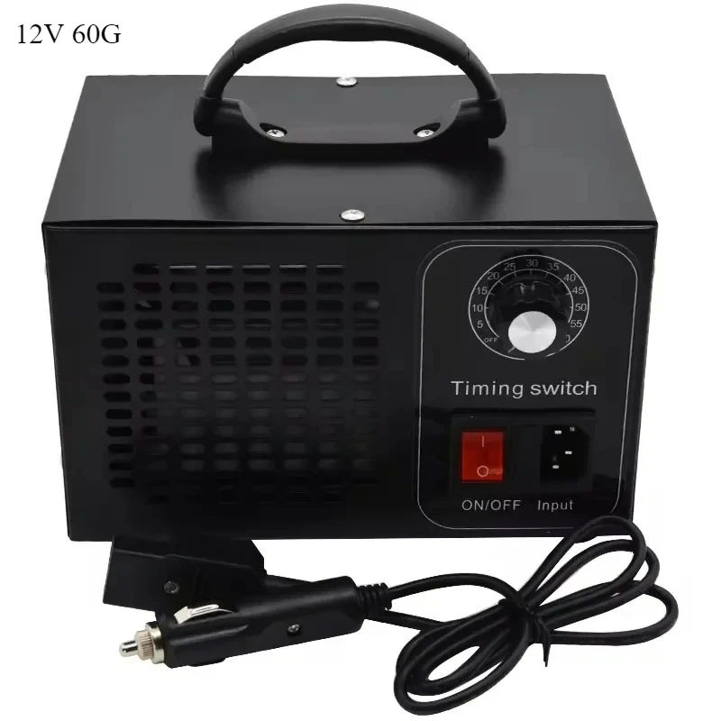 Ozone Generator Air Purifier DC12V 60g Car Styling Ozonizer Air Purifier Ozonator Machine Ozon Generator with Timing Switch
