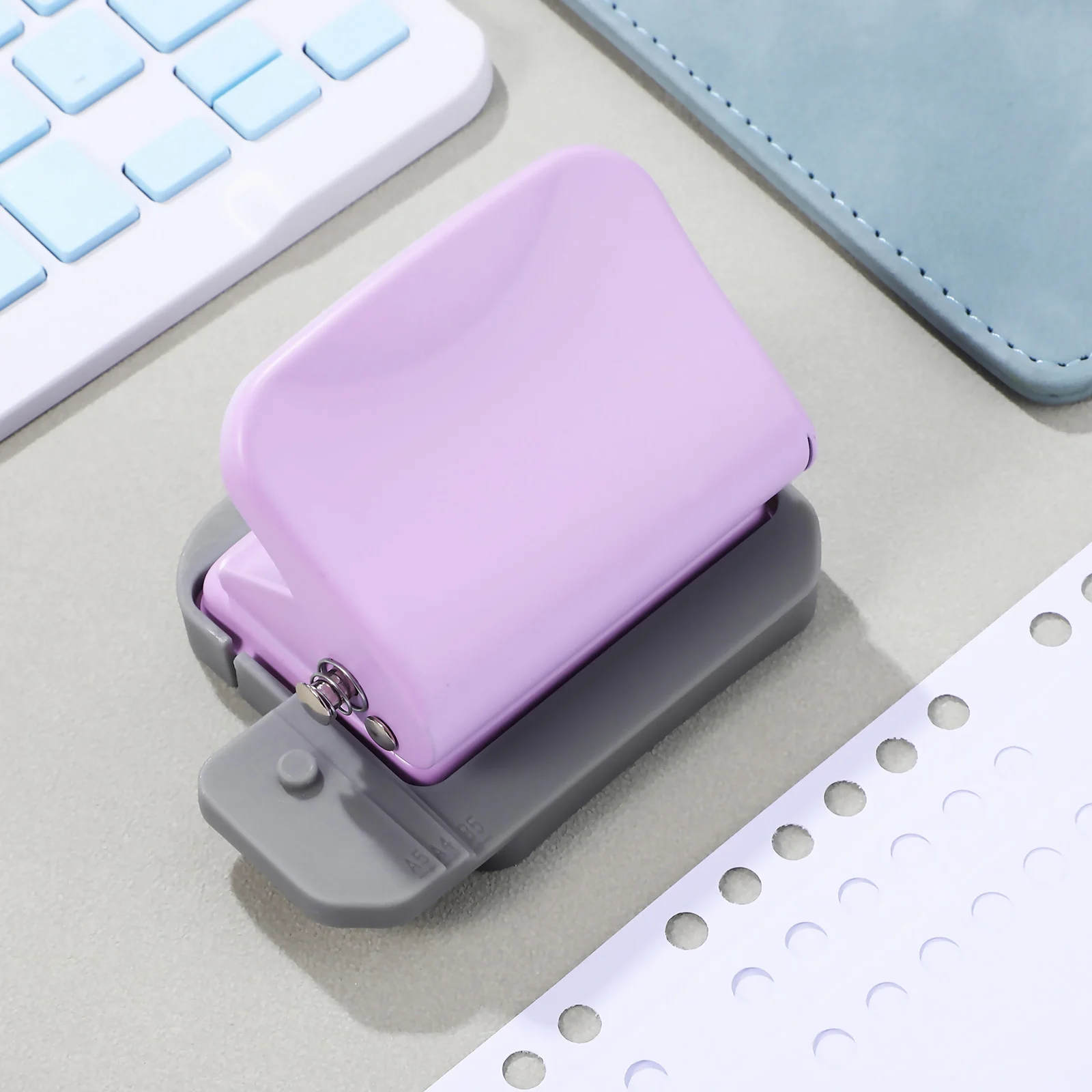 

Loose Leaf Hole Puncher Manual Portable 6-Hole Paper Punch for Spiral Notebook Binder Planner Paper Crafting Mini Hole Puncher