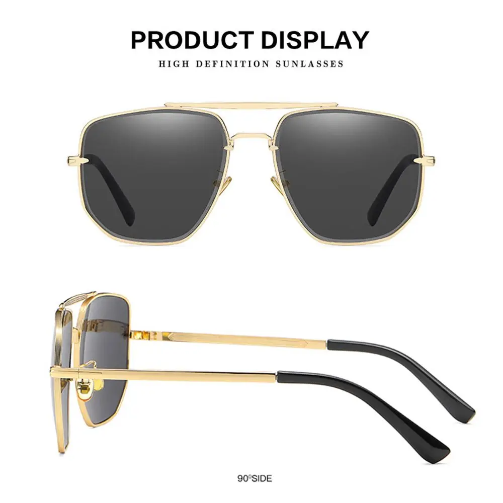 Retro Sun Glasses Driving Oversized Polygon Sunglasses  Sunglasses for Men Sun Glasses Men's Shades
