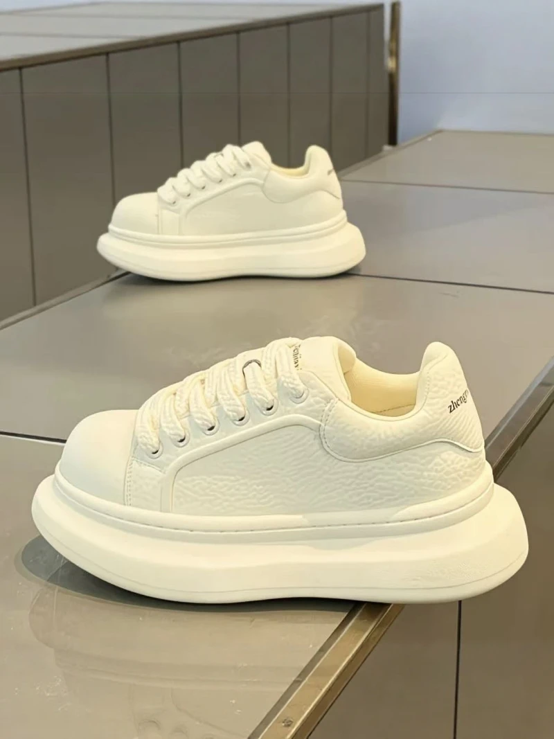 

Men's Summer Trendy Versatile Casual Sports Thick Bottom Platform Shoes Breathable round Toe Rubber Outsole Comfortable Board...