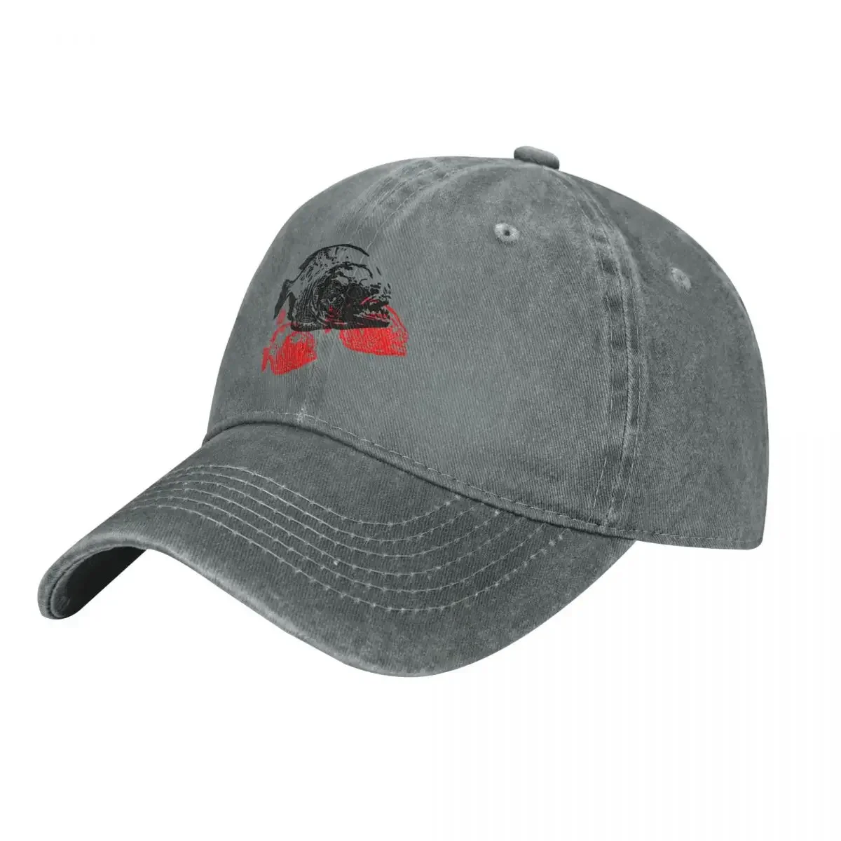 The piranhas or real fish piranhas (Serrasalminae) Cowboy Hat Beach black Women'S Hat 2023 Men'S