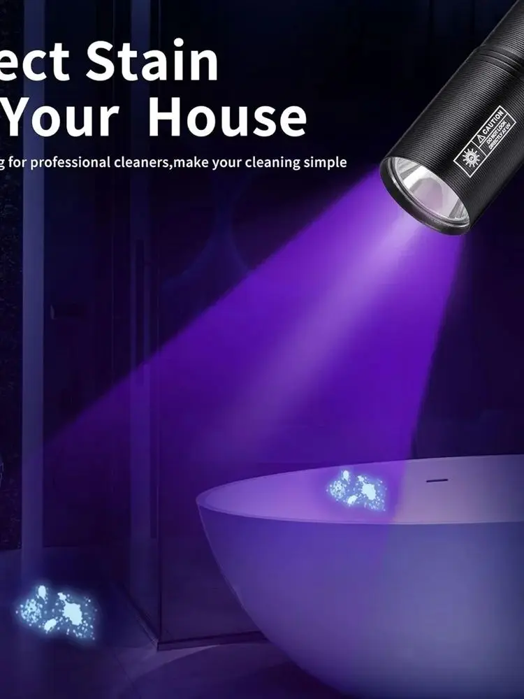 365nm latarka UV USB akumulator Mini Palm ultrafioletowa lampa do paznokci latarka zwierzęta domowe mocz kot łuszczą pieniądze ruda marker wykrywający światło — zdjęcie 2