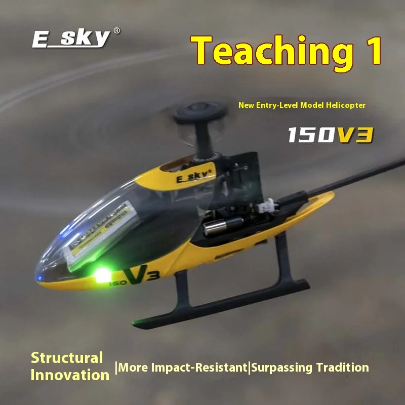 

ESKY 150V3 Mini Single-Rotor Trainer Heli RTF 2.4GHz 6-Axis Gyro Crash-Resistant RC Helicopter Model Gift