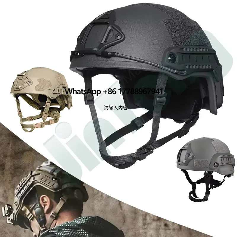 

Jinteng Wendy Aramid Helmet Custom Security Тактическая защитная шапка Безопасность CS Игровое боевое оборудование