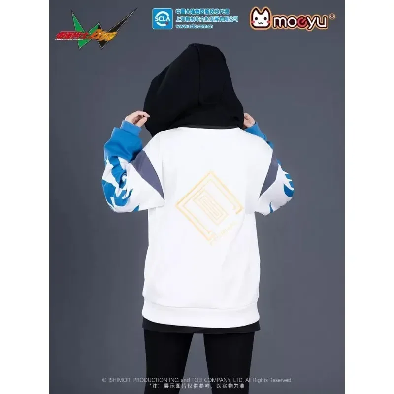 Oryginalny Kamen Rider Eternal Riding Zimowy pogrubiony sweter Eternal Velvet Warm Impression Splicing Hooded Zipper Cardigan