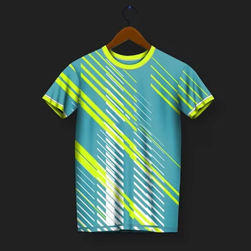 

Men quick drying T-shirt badminton training clothes Women's fitness quick drying tops Summer breathable short sleeved Sportswear