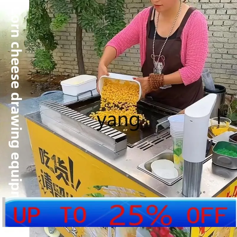 Equipo para puestos de comida nocturnos CX, maíz tostado con queso, frutas, carrito de comida móvil, estufa