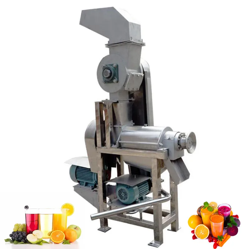 Multi-Purpose 500kg Spiral Juice Extractor Industrial Spiral Crushing Type Juice Machine For Apple Pear Carrots Pineapple Ginger