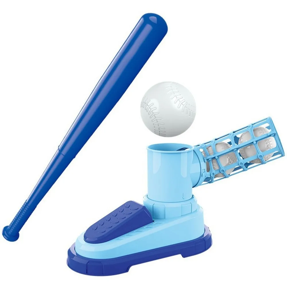 FSTE-1Set Automatic Baseball Pitcher For Kids,Foot Operated Pitching Machine, Parent-Child Interactive (With 3 Ball)