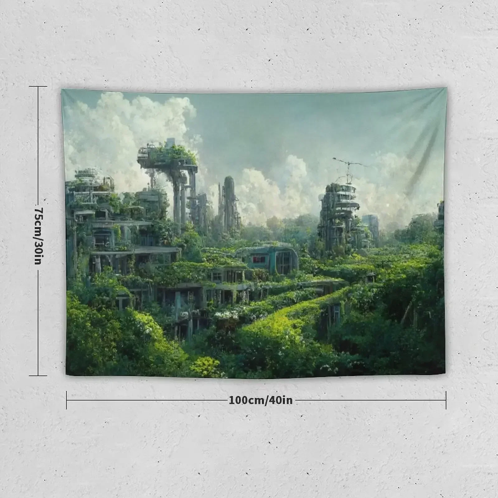 Ruins of a Technologically Advanced Civilization Tapestry Home Decor Aesthetic Wall Hanging Wall Tapestry